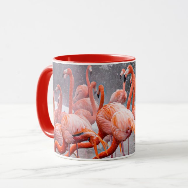 Mug Magnifiques flamants Photo Café  (Devant gauche)