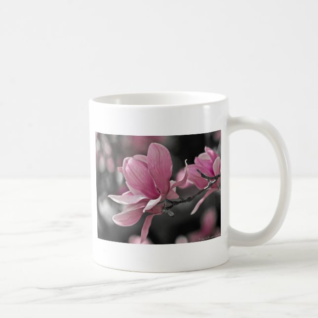 Mug Magnolia à assiette japonaise rose (Droite)
