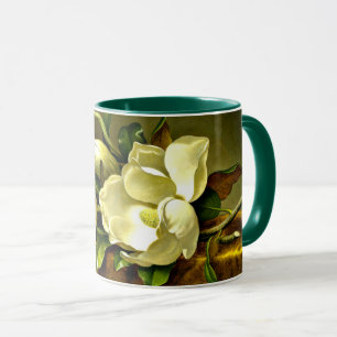 Mug Magnolias sur le tissu en velours or