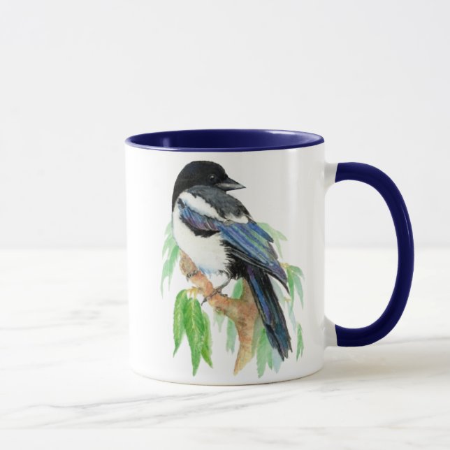 Mug Magpie, Oiseau, Jardin, Nature, Faune (Droite)