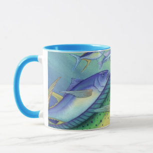 Mug Mahi Mahi (poisson de dauphin) chassant des