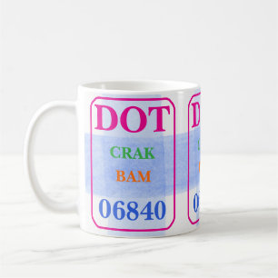 Mug Mahjong Dot Crak Bam Bold Coloris Aquarelle Check