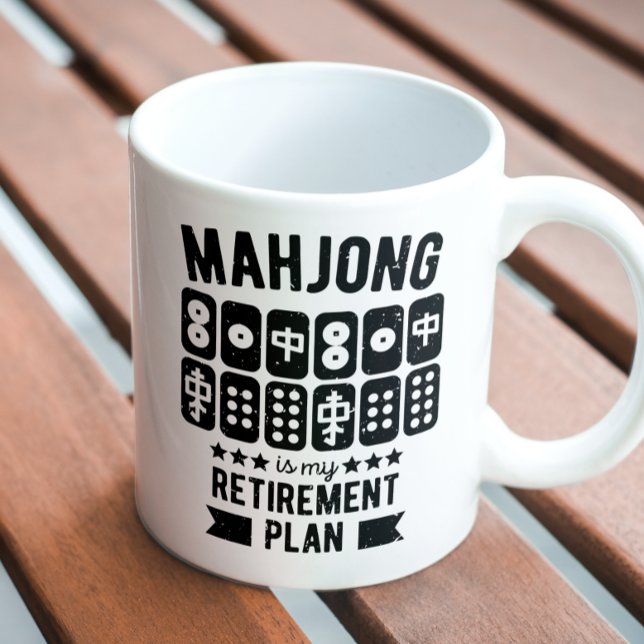 Mug Mahjong est mon plan de retraite | Funny mahjong (Créateur téléchargé)