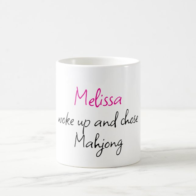 Mug Mahjong Personnalisé Créatif Drôle Nom  (Centre)
