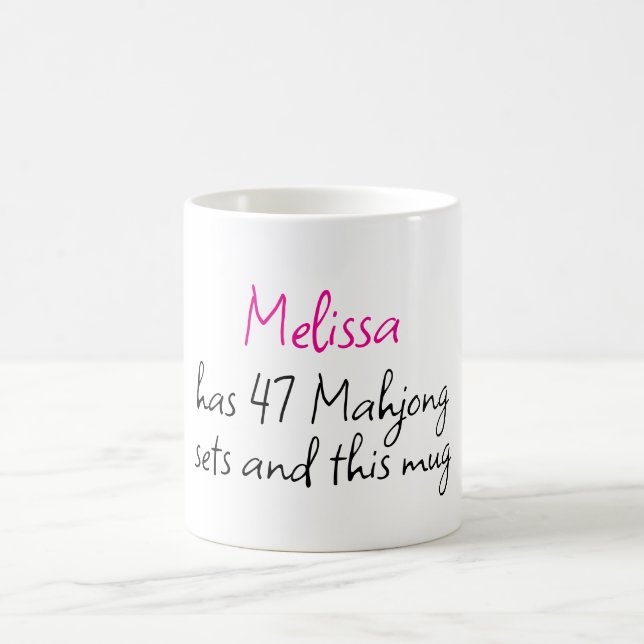 Mug Mahjong Personnalisé Créatif Drôle Nom  (Centre)