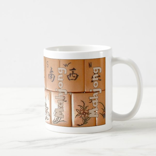 Mug Mahjong sur des tuiles (placez 4) (Droite)