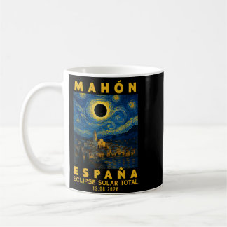 Mug Mahón Espagne Éclipse Solaire Totale 2026 Œuvre d'