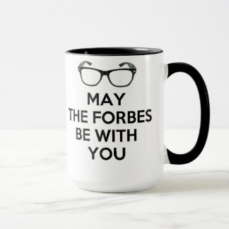 Mug Mai Forbes soit avec vous noir et blanc