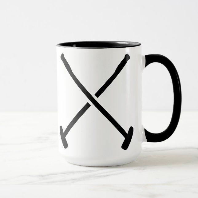 Mug Maillet de polo croisé (Droite)