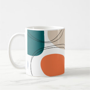 Mug Maillot abstrait géométrique à main