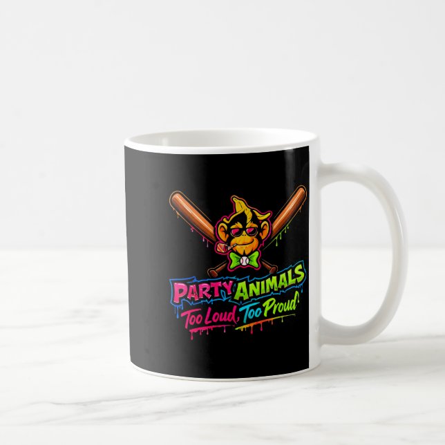 Mug Maillot de baseball Party animals  (Droite)