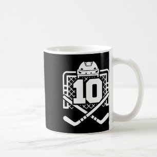 Mug Maillot de hockey numéro 10 drôle de joueur de hoc