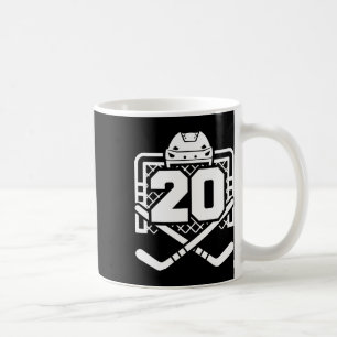 Mug Maillot de hockey numéro 20 Drôle de joueur de hoc