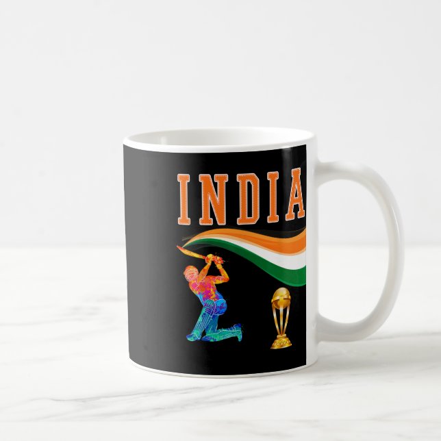 Mug Maillot de l'équipe de cricket indienne d'Inde  (Droite)