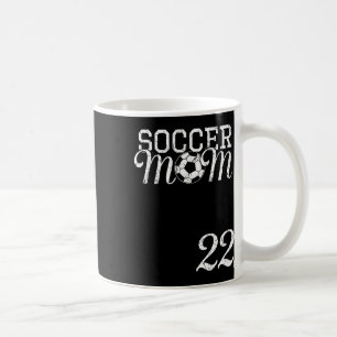 Mug Maillot de Maman de Foot Numéro 22 Joueur Préféré