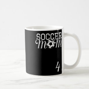 Mug Maillot de Soccer Mom Numéro 4 Joueur préféré #4 É
