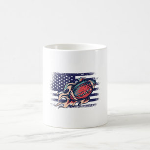 Mug Maillot de supporter de football américain drapeau