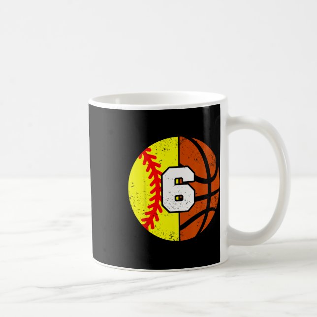 Mug Maillot Softll Sketll Numéro 6 Drôle d'anniversair (Droite)