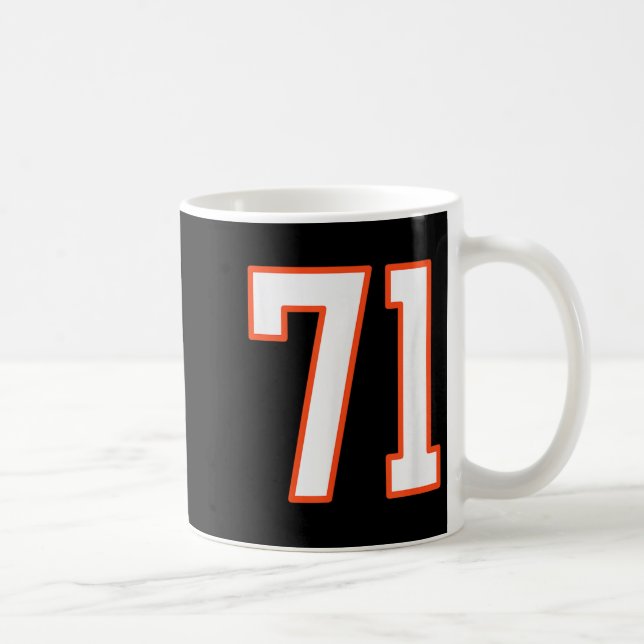 Mug Maillot Uniforme Pla Orange Et Blanc Srts Numéro 7 (Droite)