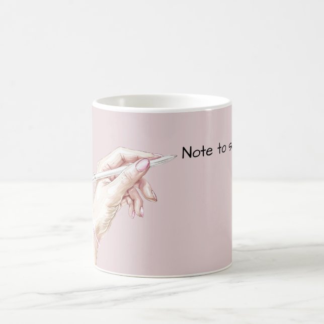 Mug Main avec stylo : Note à soi-même (Centre)