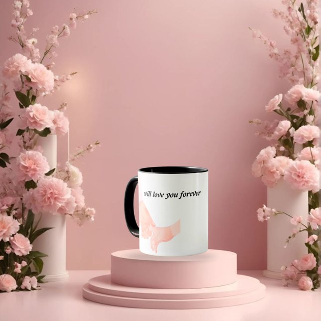 Mug Main dans l'amour de la main Art - Parent & Enfant (Créateur téléchargé)
