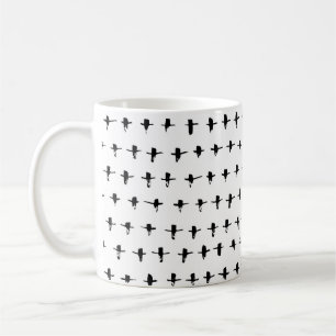 Mug Main de croix noires dessinée géométrique
