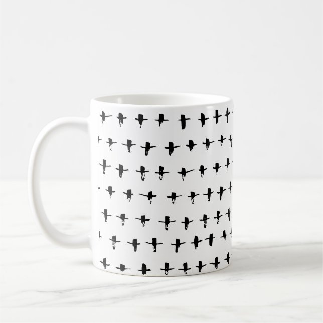Mug Main de croix noires dessinée géométrique (Gauche)