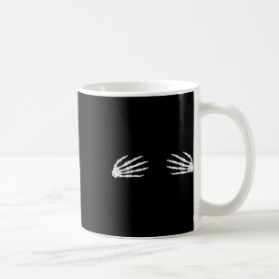 Mug Main de squelette crânien effrayant d'automne Hall