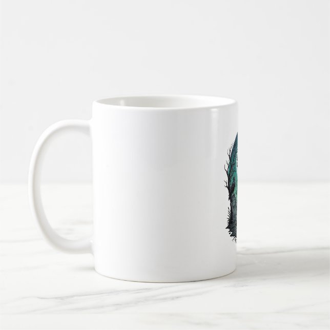 Mug Main de Zombie Mors Clé de Squelette Pierres Tomba (Gauche)