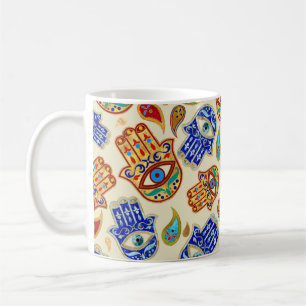 Mug Main Hamsa - Main de Fatima coloré motif