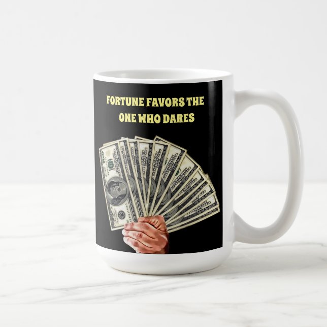Mug main tenir cent dollars billets argent art (Droite)