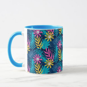 Mug Main Tirée Motif Abstrait Avec Plantes-86761