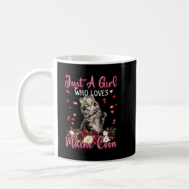 Mug Maine Coon Amoureux des chats Cadeau Juste Une Fil (Gauche)