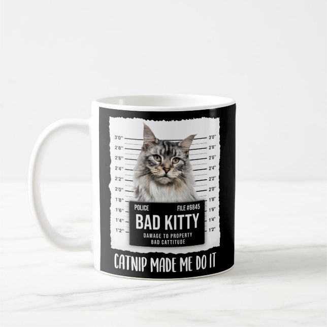 Mug Maine Coon Chat Pour Catnip M'A Fait Faire (Gauche)
