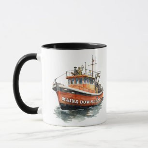 Mug Maine Downeast Bateau Pêche