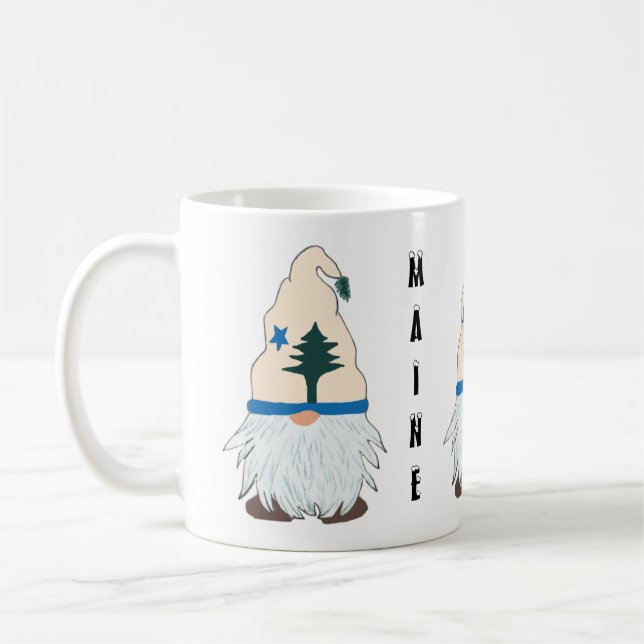 Mug Maine Gnome avec un Casquette du Maine - Accueil (Gauche)