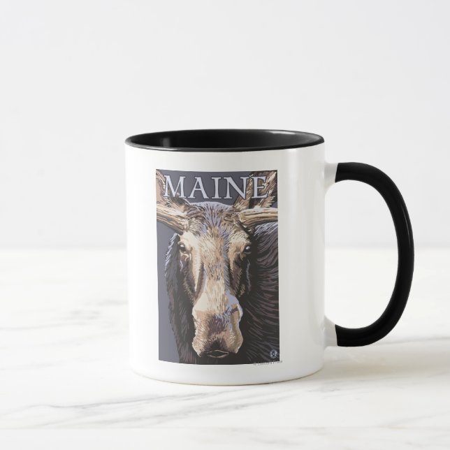 Mug MaineMoose en gros plan (Droite)