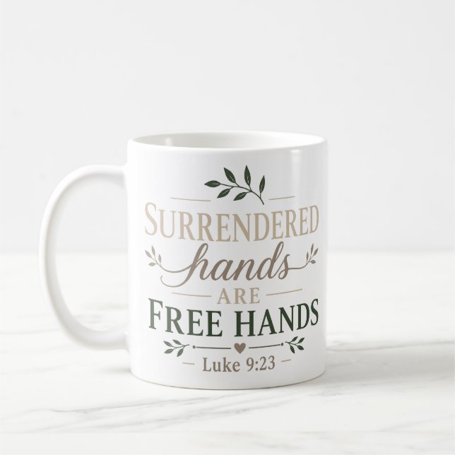 Mug Mains Abandonnées Sont Des Mains Libres Vérité Scr (Gauche)