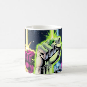 Mug Mains dans l'air avec anneaux -Couleur