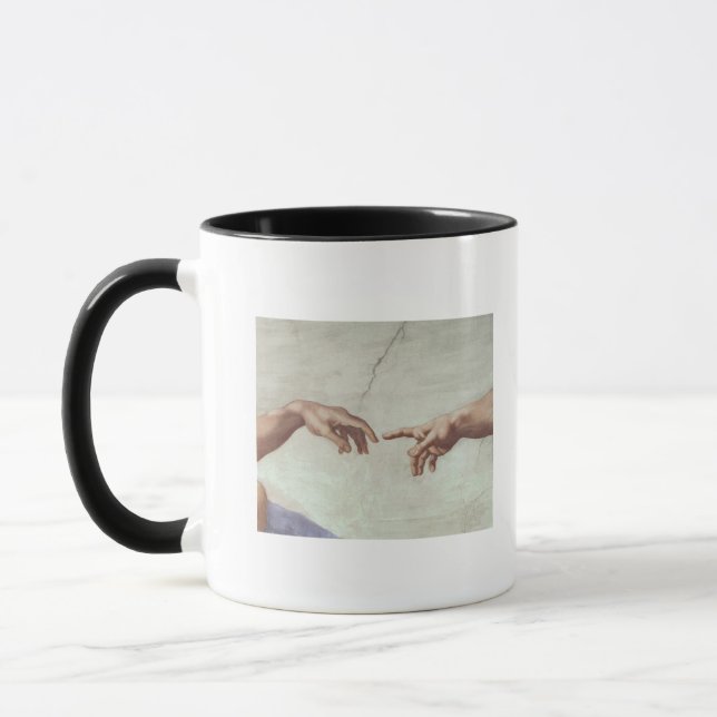 Mug Mains de Dieu et d'Adam (Gauche)