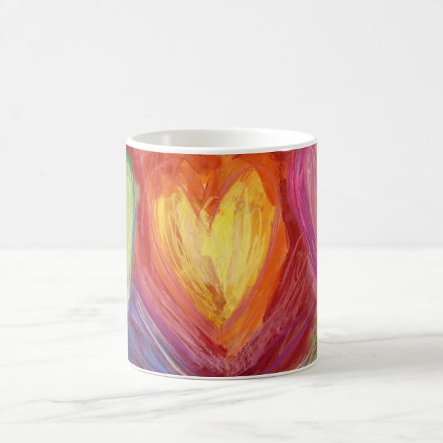 Mug Mains et Coeur Diversité Amour Art Personnalisé Ca (Centre)