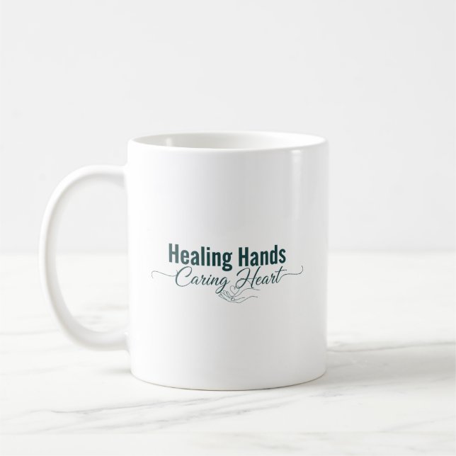 Mug Mains guérisseuses, cœur attentionné (Gauche)