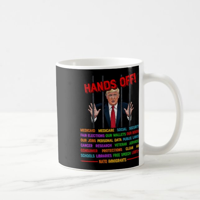 Mug Mains Hors Drôle De Trump Mème Prison- Activis De  (Droite)