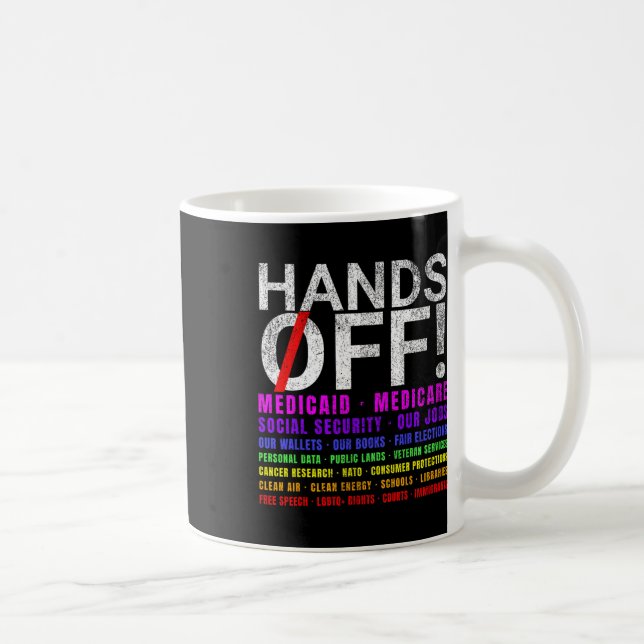 Mug Mains Loin Protestation Lutte Résister Protéger Ho (Droite)