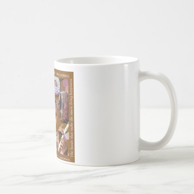 Mug Mains qui font la musique. Faites le bonheur (le (Droite)