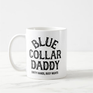 Mug Mains sales Nuits occupées Citation drôle, cols bl