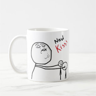 Mug Maintenant visage Meme comique de rage de baiser