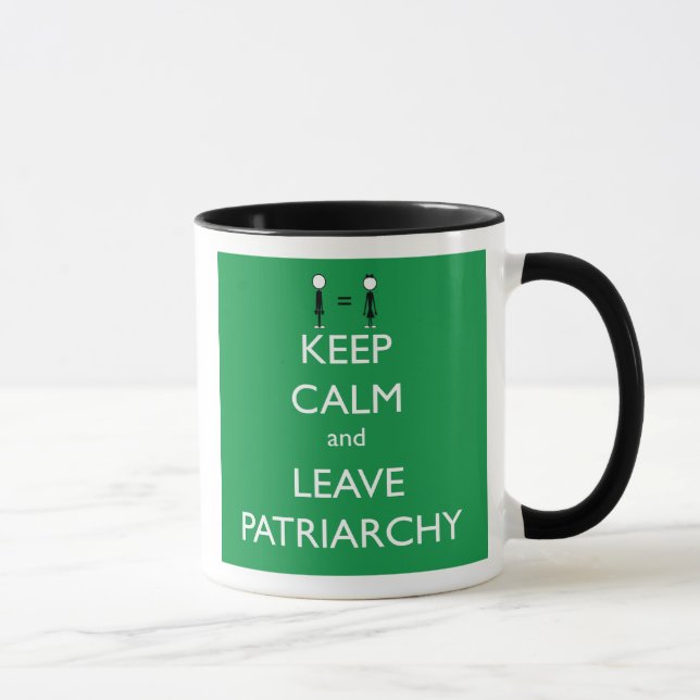 Mug Maintenez calme et laissez le patriarcat (Droite)