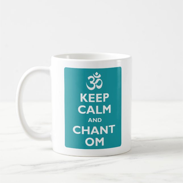 Mug Maintenez calme et le chant OM (Gauche)