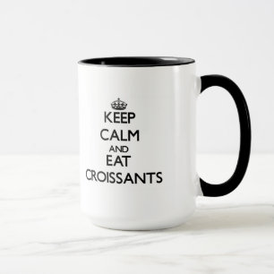 Mug Maintenez calme et mangez les croissants